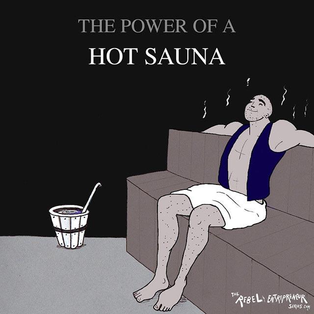 The power of a hot sauna